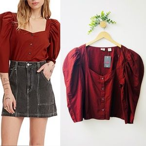 Levi’s NWT The Everyday Blouse Rust Color Plus Size